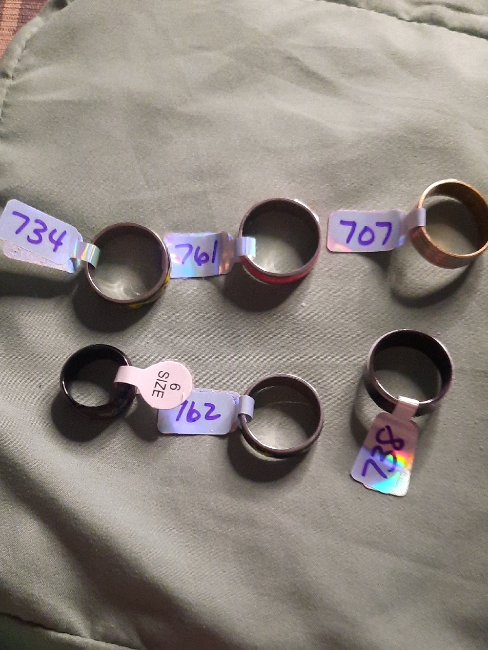 Mixed Metal Band Rings - Assorted Colors